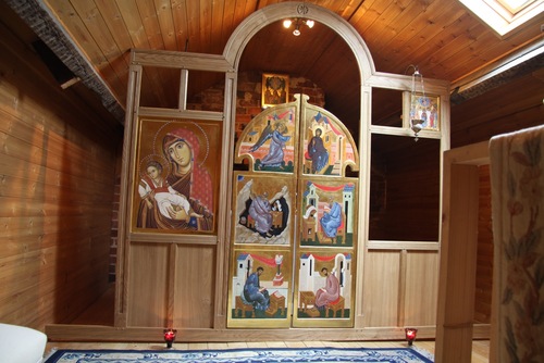 Father Micheal’s icon screen completed and installed. Made…